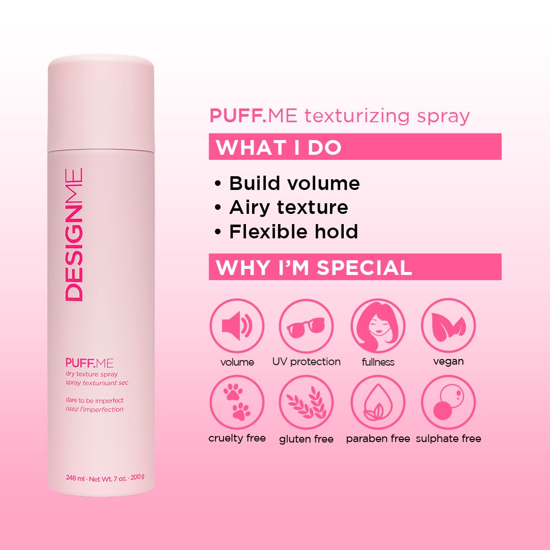 DesignMe Puff.Me Dry Texture Spray Dare to Imperfect 245mL