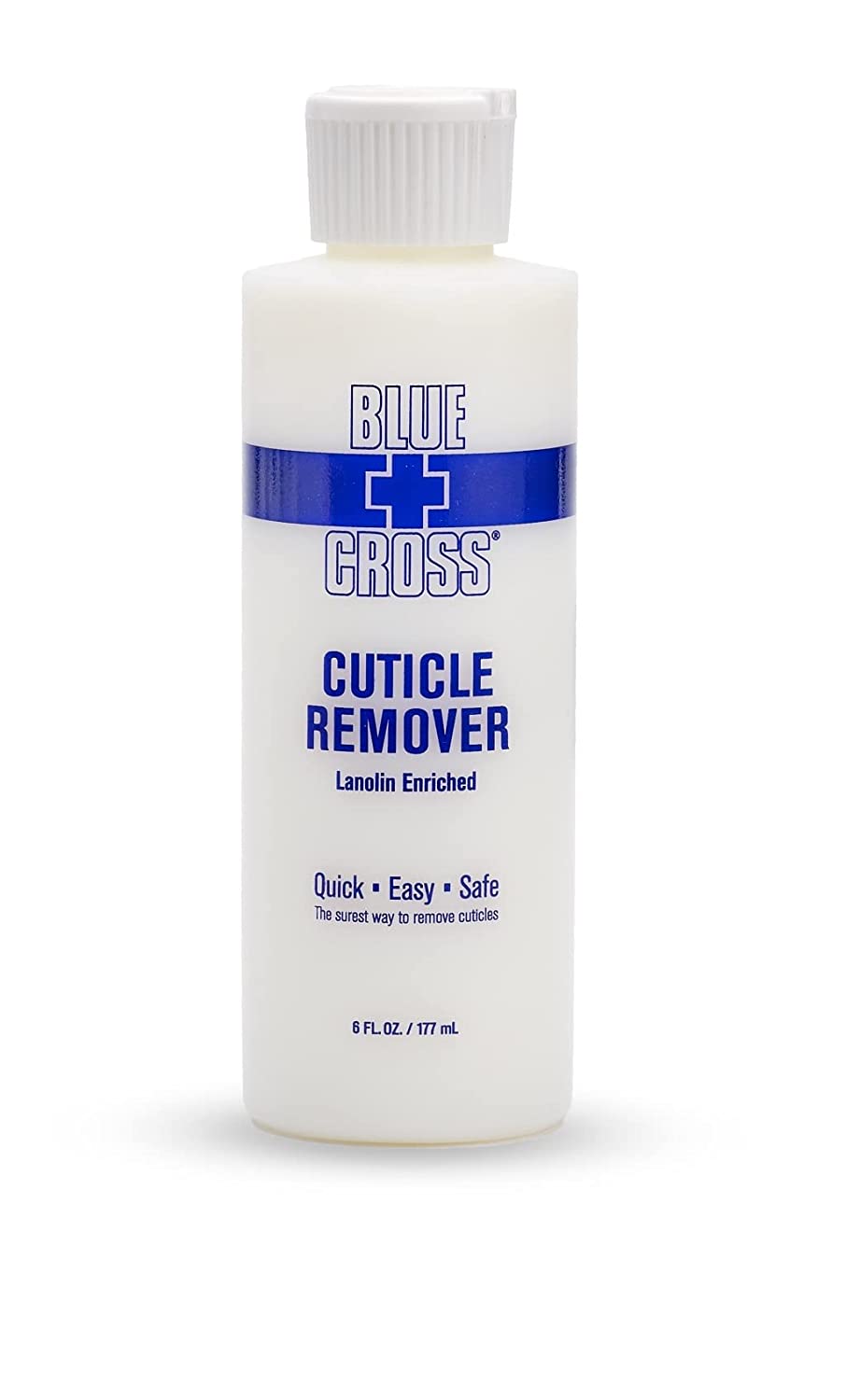 Blue Cross Cuticle Remover Lanolin Enriched For Brittle Nails 6 Fl Oz (177ml)