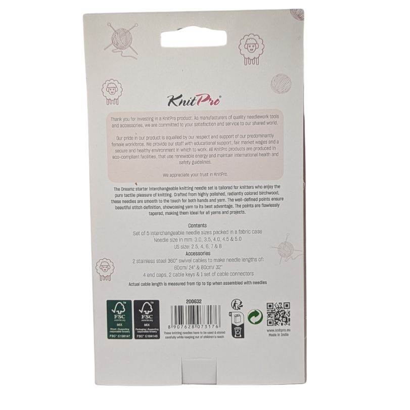 KnitPro Symfonie Dreamz Normal Interchangeable Needle Set, 13 cm