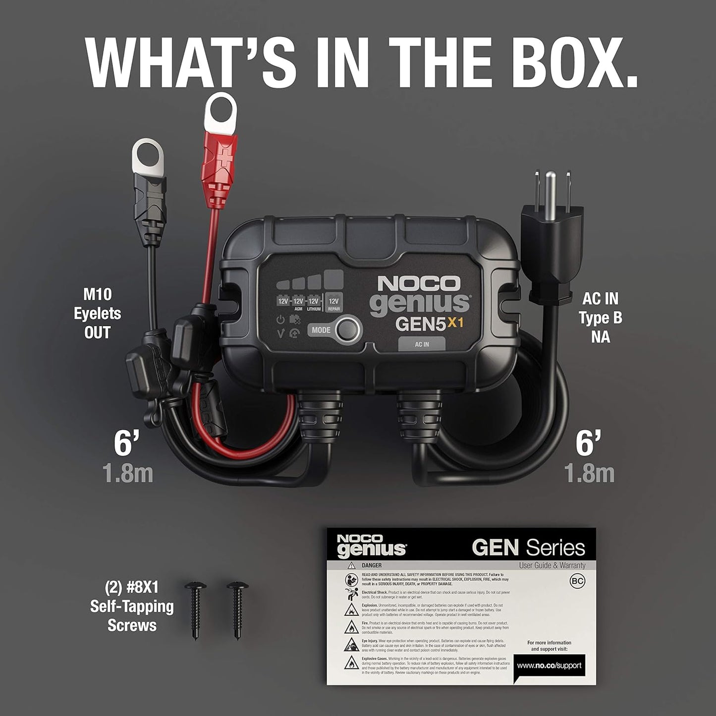 NOCO GEN5X1 5A Onboard Battery Charger