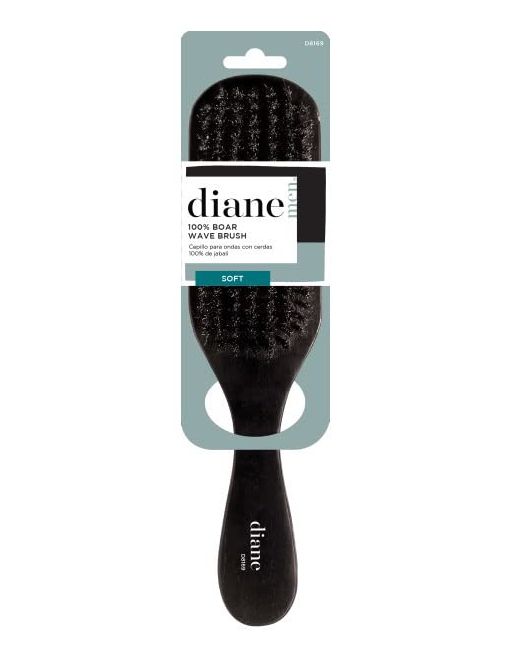 Diane 100% Boar Wave Brush For Men And Women Soft Bristles for Fine to Medium Hair D8169
