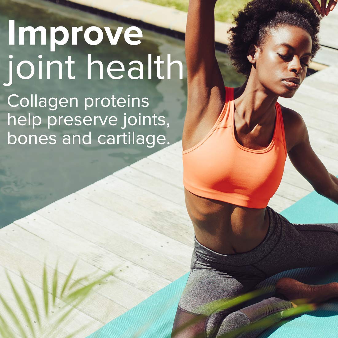 Sanar Naturals Premium Collagen Pills with Vitamin C & E, 150 Capsules, Supports Hair Growth, Skin, Nails, & Joints, Anti Aging