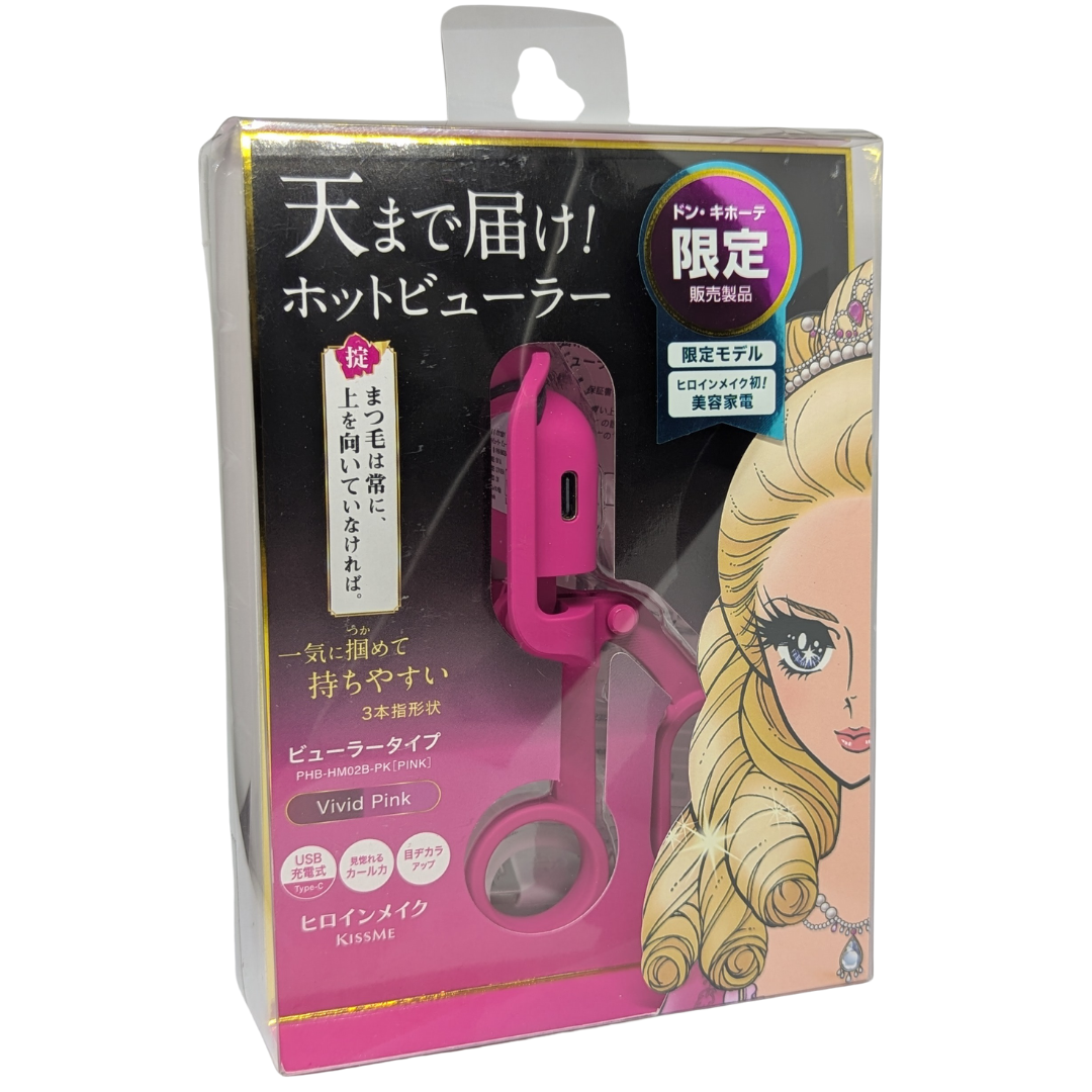 Kiss Me Heroine Make Heated Eyelash Curler, Vivid Pink