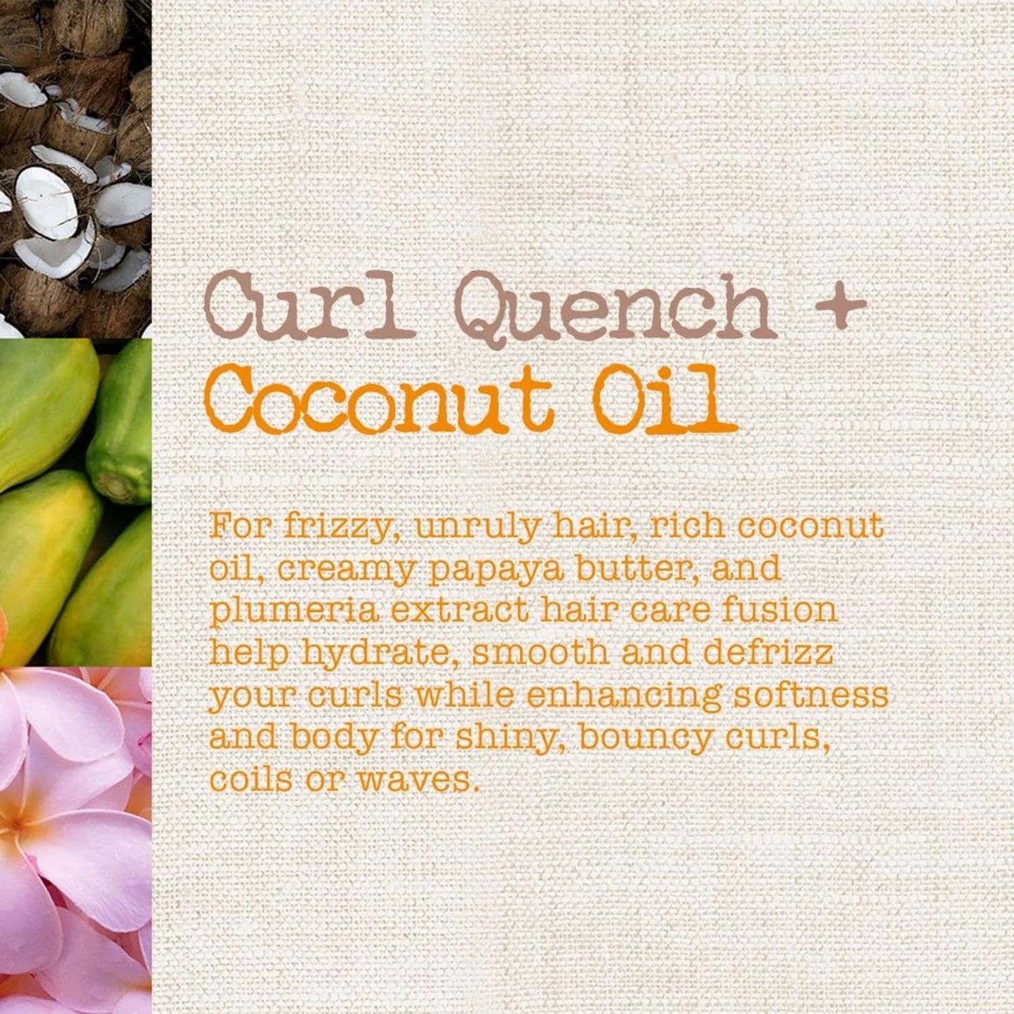 Maui Moisture Hair Care Curl Quench + Coconut Oil Curl Smoothie 340g / 12oz