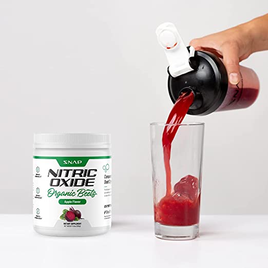 SNAP Nitric Oxide Organic Beets Apple Flavor Supports Cardio Health, Blood Pressure 250 g