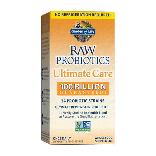 Garden of Life Raw Probiotics Ultimate Care 34 Probiotic Strains, 30 Vegie Capsules
