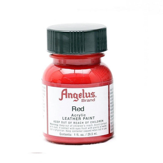 Angelus Acrylic Leather Paint, Red, 1 fl.oz / 29.5ml