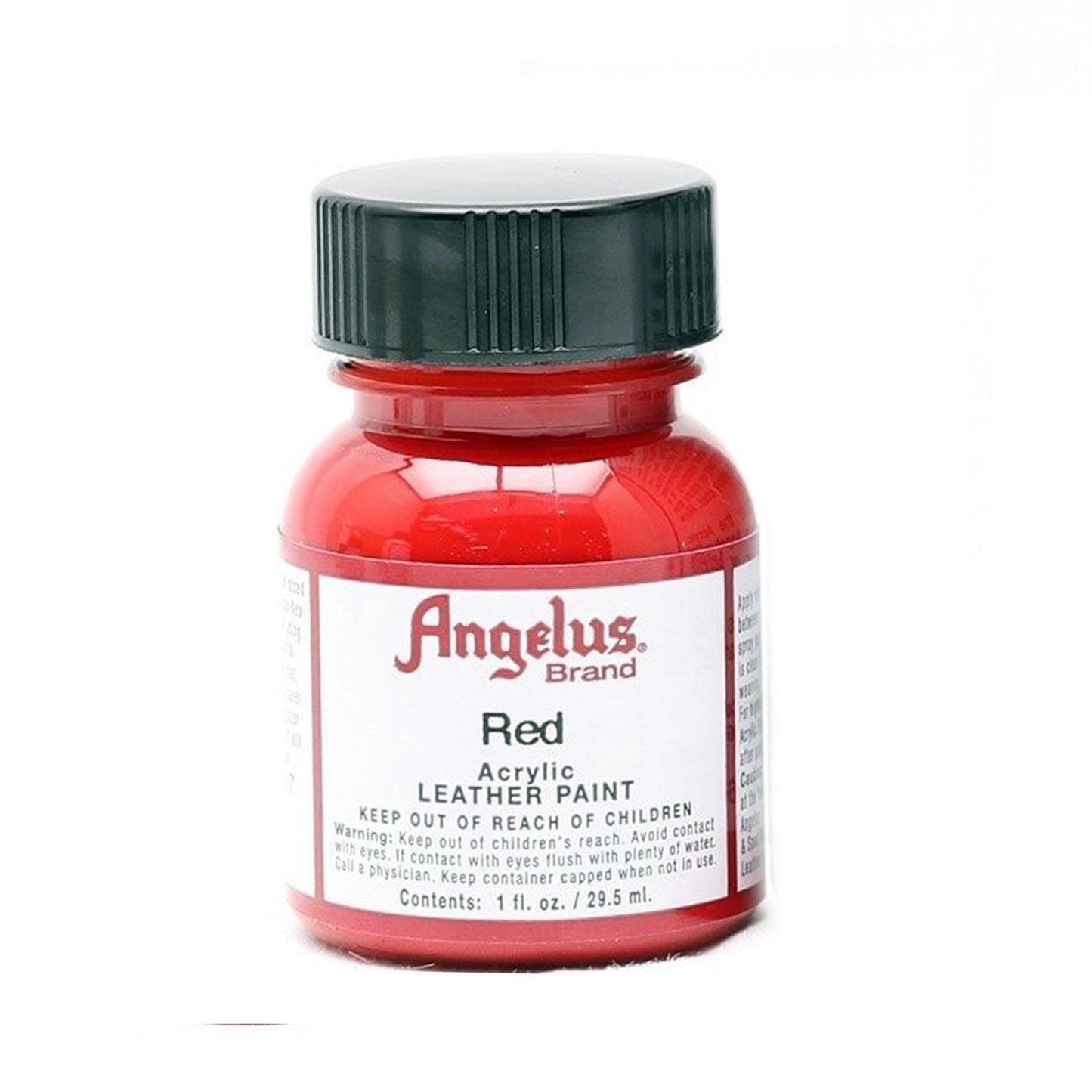 Angelus Acrylic Leather Paint, Red, 1 fl.oz / 29.5ml