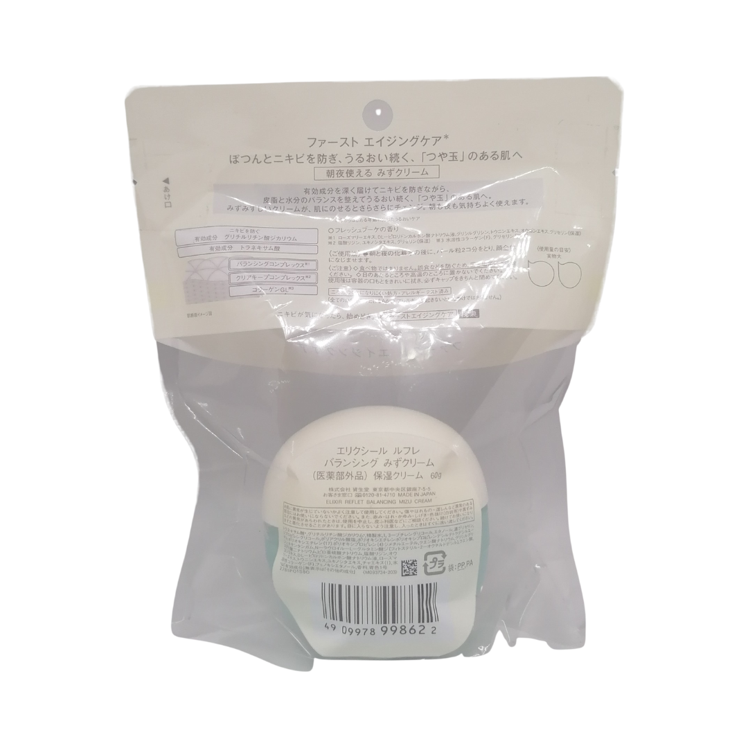 Shizeido Elixir Balancing Mizu Cream Fresh Bouquet Scent, 60 g
