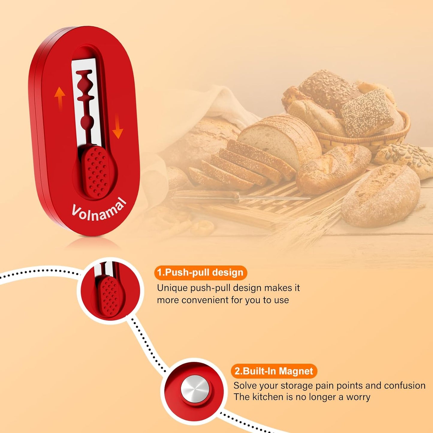 Volnamal Bread Lame Retractable & Magnetic