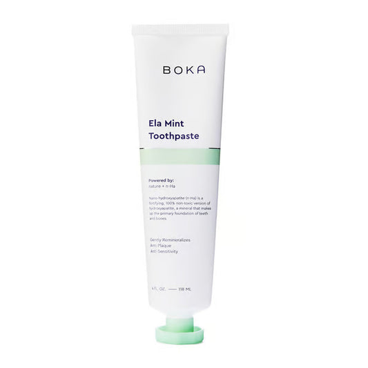 Boka Ela Mint Toothpaste Gently Remineralize Anti-Plaque 4 oz/ 113 g