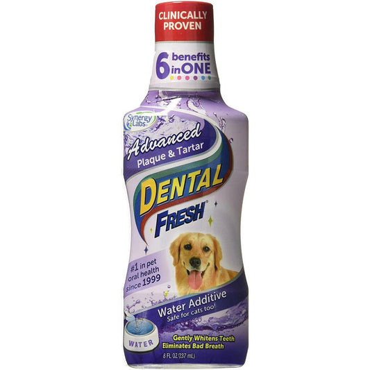 Dental Fresh Advanced Plaque and Tartar Water Additive 8 fl. oz. 237 ml