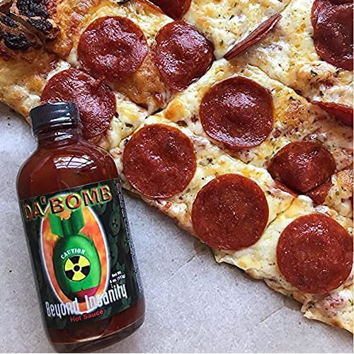 DaBomb Beyond Insanity Hot Sauce Made with Habanero and Chipotle Peppers 4 oz / 113 g