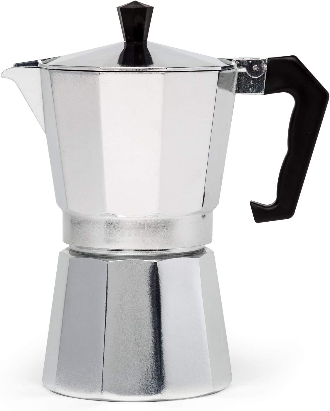 Primula Aluminum Espresso Maker 6-Cup – Italian & Cuban Style, Polished Silver