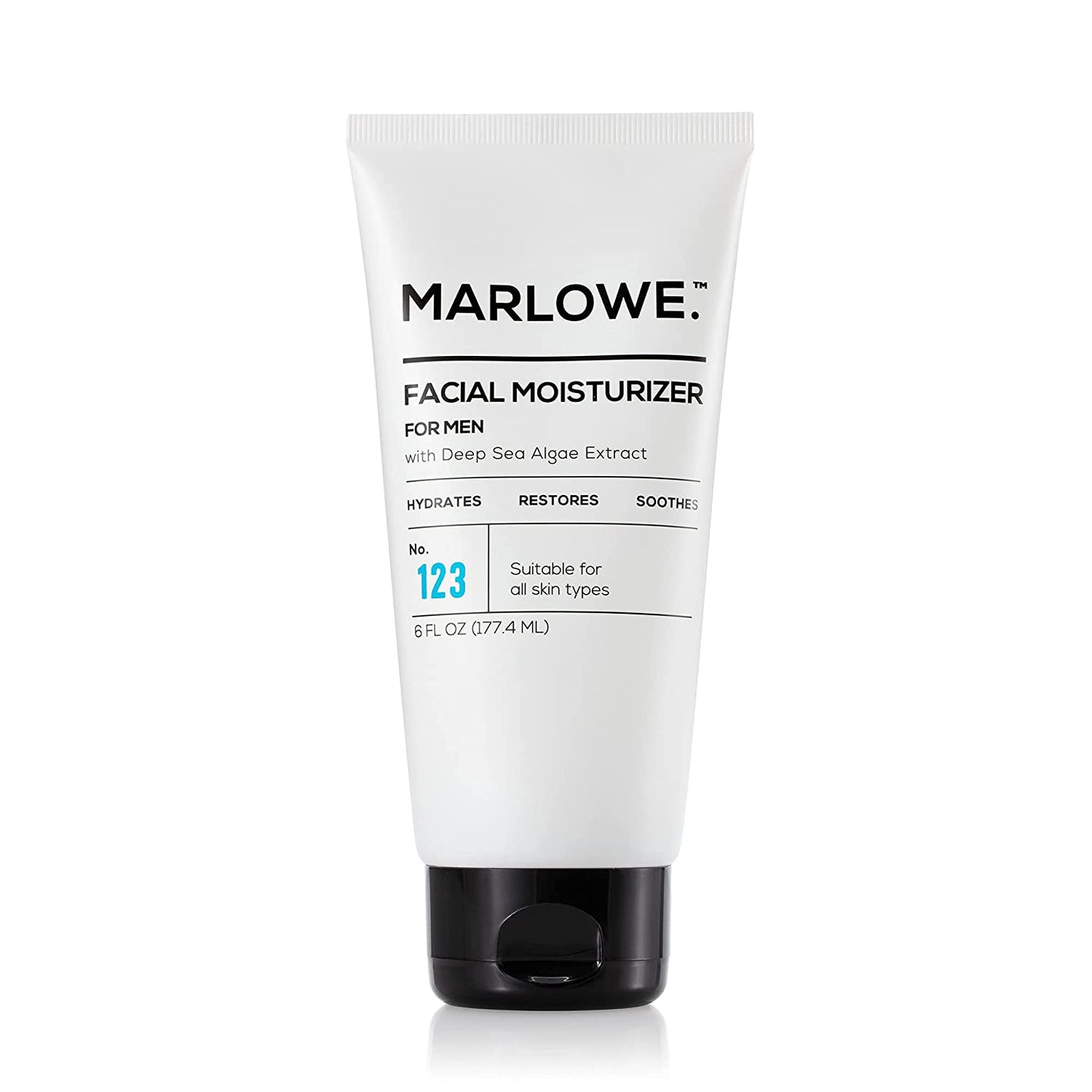 MARLOWE. No. 123 Facial Moisturizer For Men. 6 fl.oz / 177.4ml