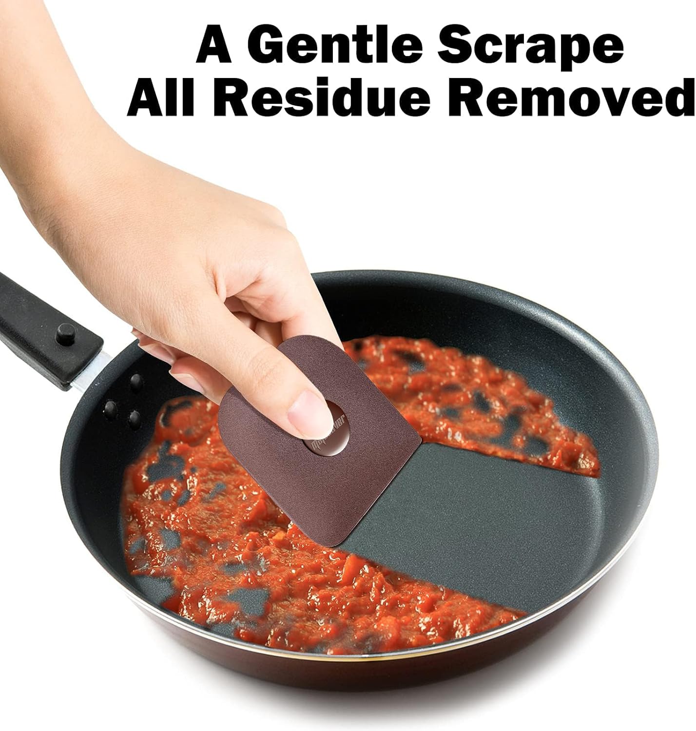 Pot Scraper Plastic Non Scratch for Cast Iron, Pot, And Pan Cleaning, ( 5 Pieces )