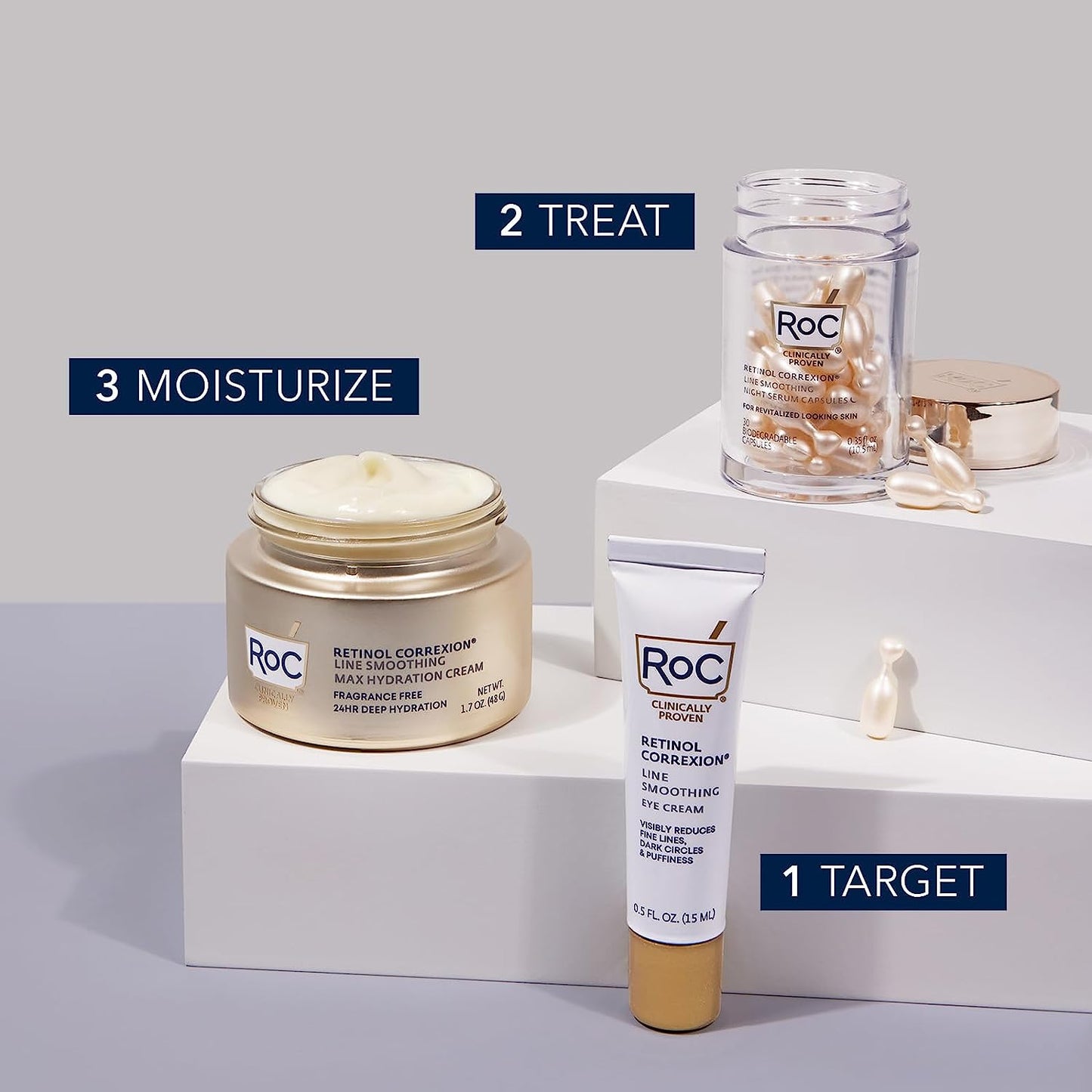RoC Retinol Correxion Line Smoothing Max Hydration Cream, 1.7 oz / 48 g (PACKAGING MAY VARY) NO BOX