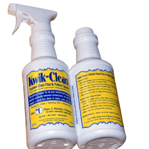 Kwik Clean Stained Glass Flux & Patina Cleaner 16 fl oz / 450 ml