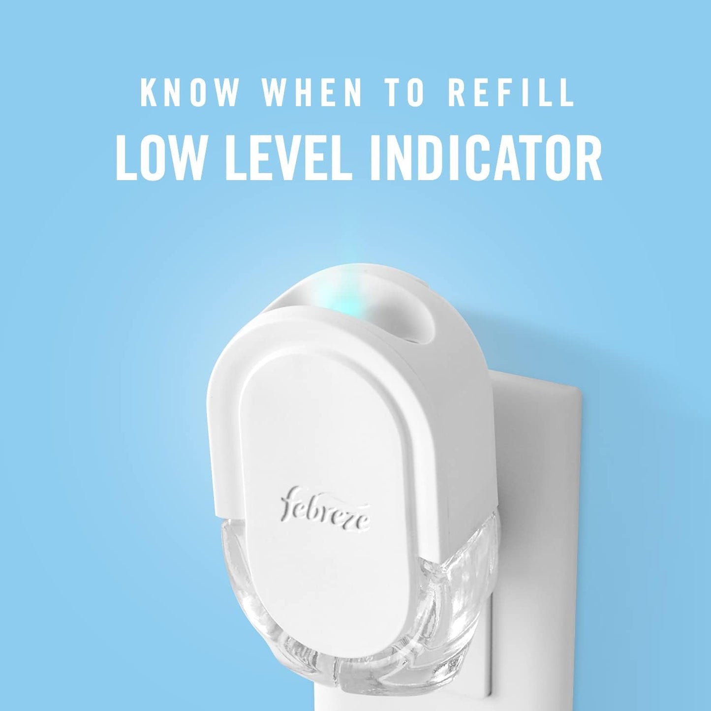 Febreze Plug Dual Refill Air Fresheners Linen & Sky Scent + 1 Warmer