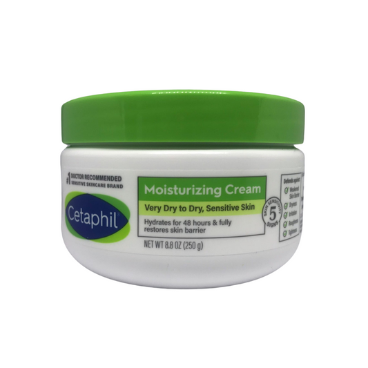 Cetaphil Moisturizing Cream Very Dry To Dry, Sensitive Skin Hydrates for 48 Hours  8.8 Oz / 250 g