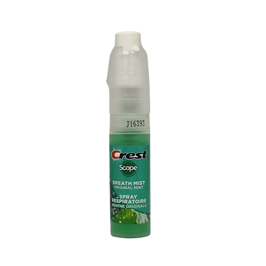 Crest Scope Breath Mist Spray, Original Mint, 0.24 fl. oz. / 7 ml