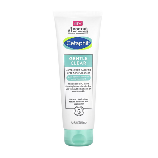 Cetaphil Gentle Clear Clarifying Acne Cream Cleanser White Tea & Aloe Soothe Skin - 4.2 fl oz / 124ml