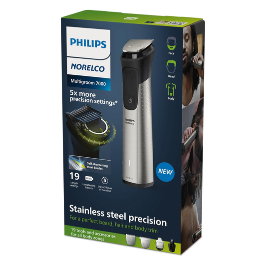 Philips Norelco Multigroom 7000 Beard, Hair and Body Trimmer, MG7910/49