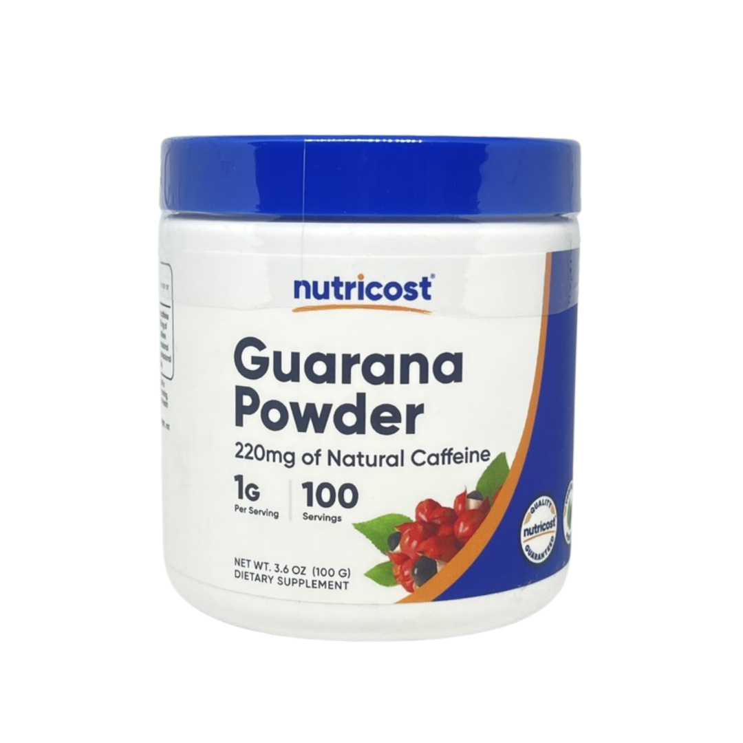 Nutricost Guarana Powder 220mg Supplement 3.6oz / 100g