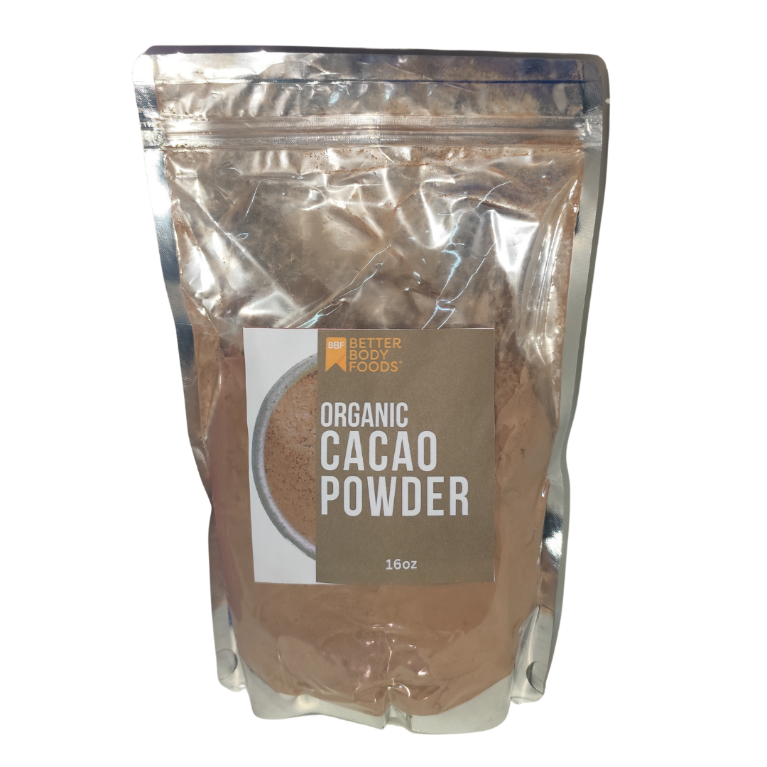 Better Body Foods Organic Cacao Powder Antioxidant Flavanols 454g / 16 oz