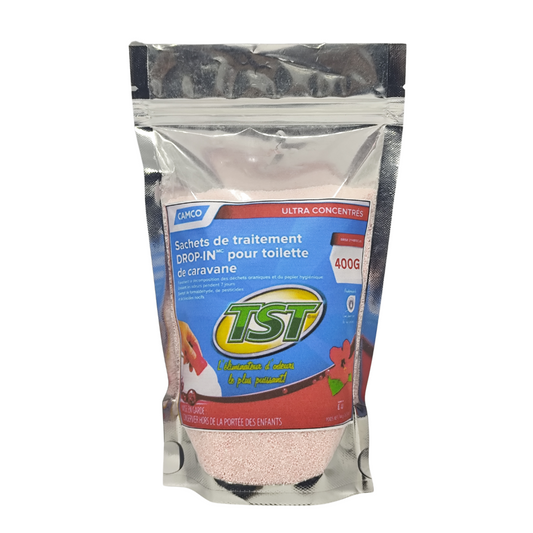 Camco Toilet Drop-Ins TST Max 2x Odor Stopping Hibiscus Breeze, 400 g