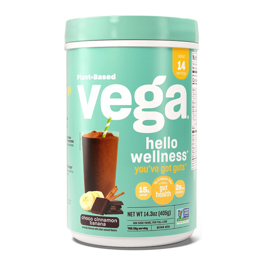 Vega Plant-Based Hello Wellness You've Got Guts Choco Cinnamon Banana 405g