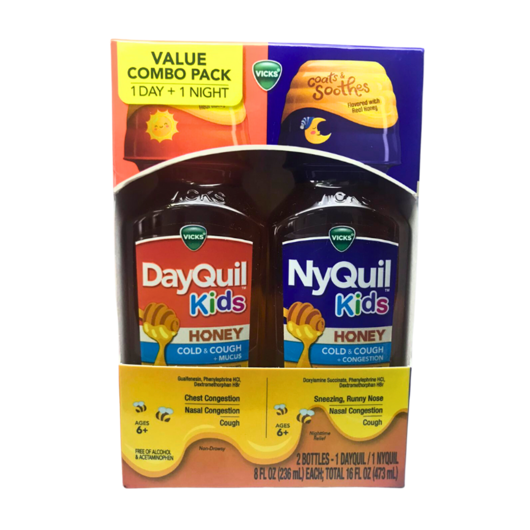 DayQuil and NyQuil Kids Value Combo Pack, 8 oz each