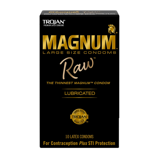 Trojan Magnum Large Size Condoms RAW (10 Counts)