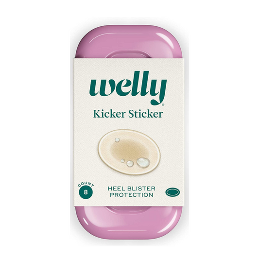 Welly Bandages (WLY1011) Kicker Sticker Hydrocolloid Adhesive, Heel Blister Protection (8 Count)