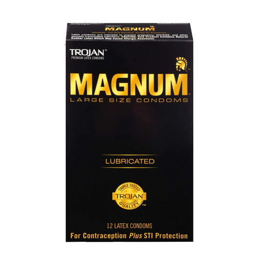 Trojan Magnum Large Size Lubricated Condoms (12 count)