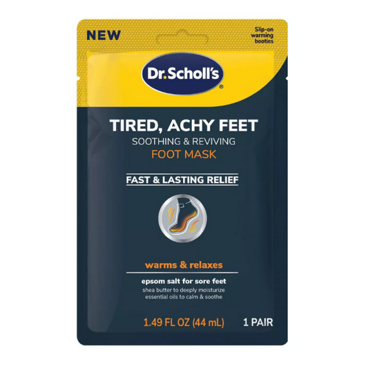 Dr. Scholl's Slip-on Warming Booties Tired, Achy Feet Soothing & Reviving Foot Mask 1 Pair-1.49 FL Oz/44mL