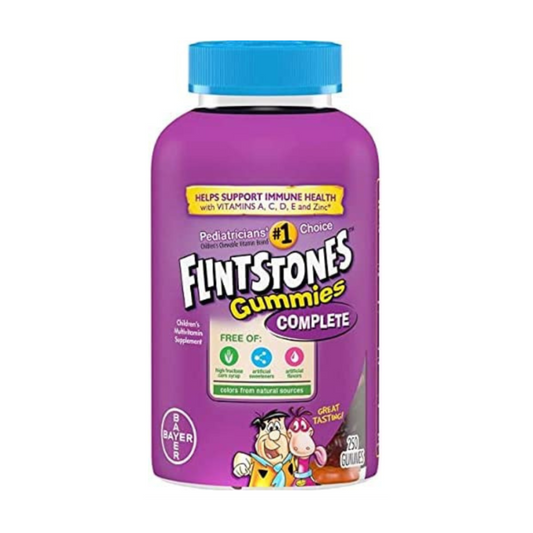Flintstones Complete Multivitamin Supplement Vitamins A,C,D,E and Zinc, B5, B6, Biotin 180 Gummies