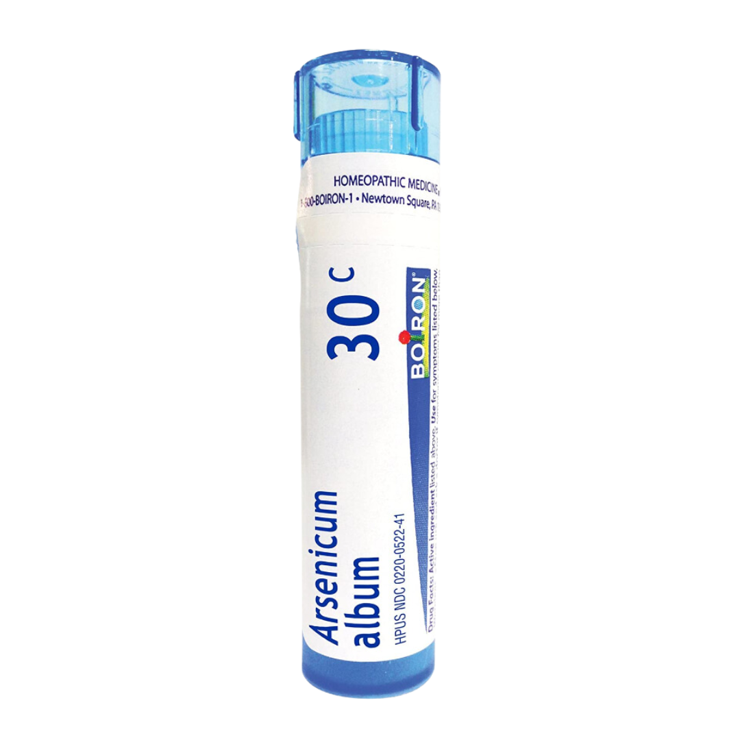 Boiron Arsenicum Album 30C 80 Pellets Homeopathic Medicine for Food Poisoning, Approx 80 Pellets
