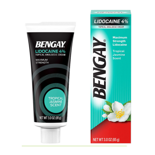 Bengay Topical Analgesic Cream Maximum Strength Tropical Jasmine Scent 3.0 oz/ 85g
