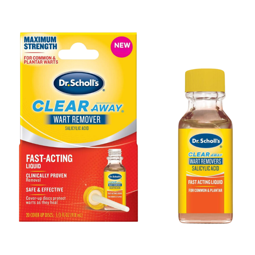 Dr. Scholl's Clear Way Wart Remover for Common & Plantar Warts 1/3 FL OZ 9.8ml (NO BOX)