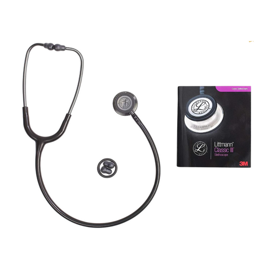 3M Littmann Classic III Stethoscope for Children & Adult (5620 Black Stainless)