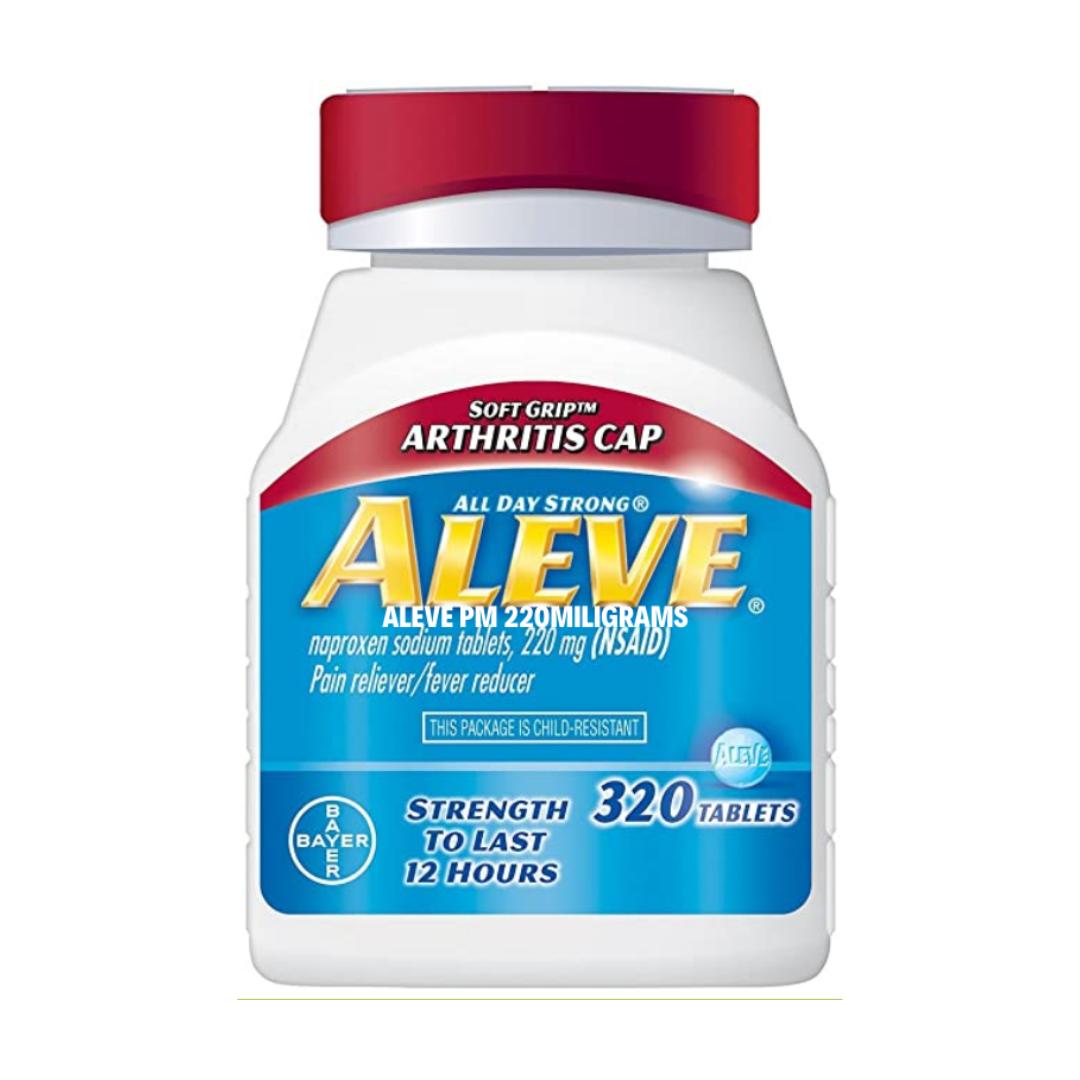 Aleve Soft Grip Arthritis Cap 220 mg For Headaches, Muscle Aches, and Fever Reduction (320 Tablets)