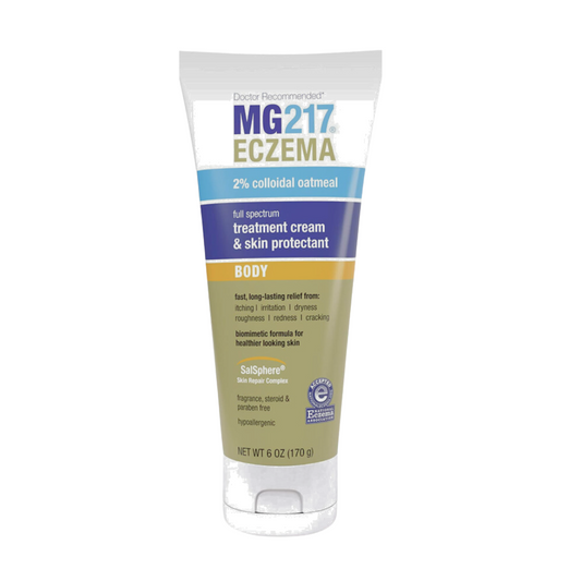 EXPIRY 2/2024 MG217 Eczema Body Treatment Cream & Skin Protectant with 2% Colloidal Oatmeal (6 oz. / 170g)