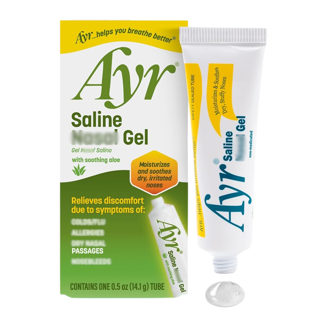Ayr Saline Nasal Gel with Soothing Aloe, 0.5 oz / 14.1 g