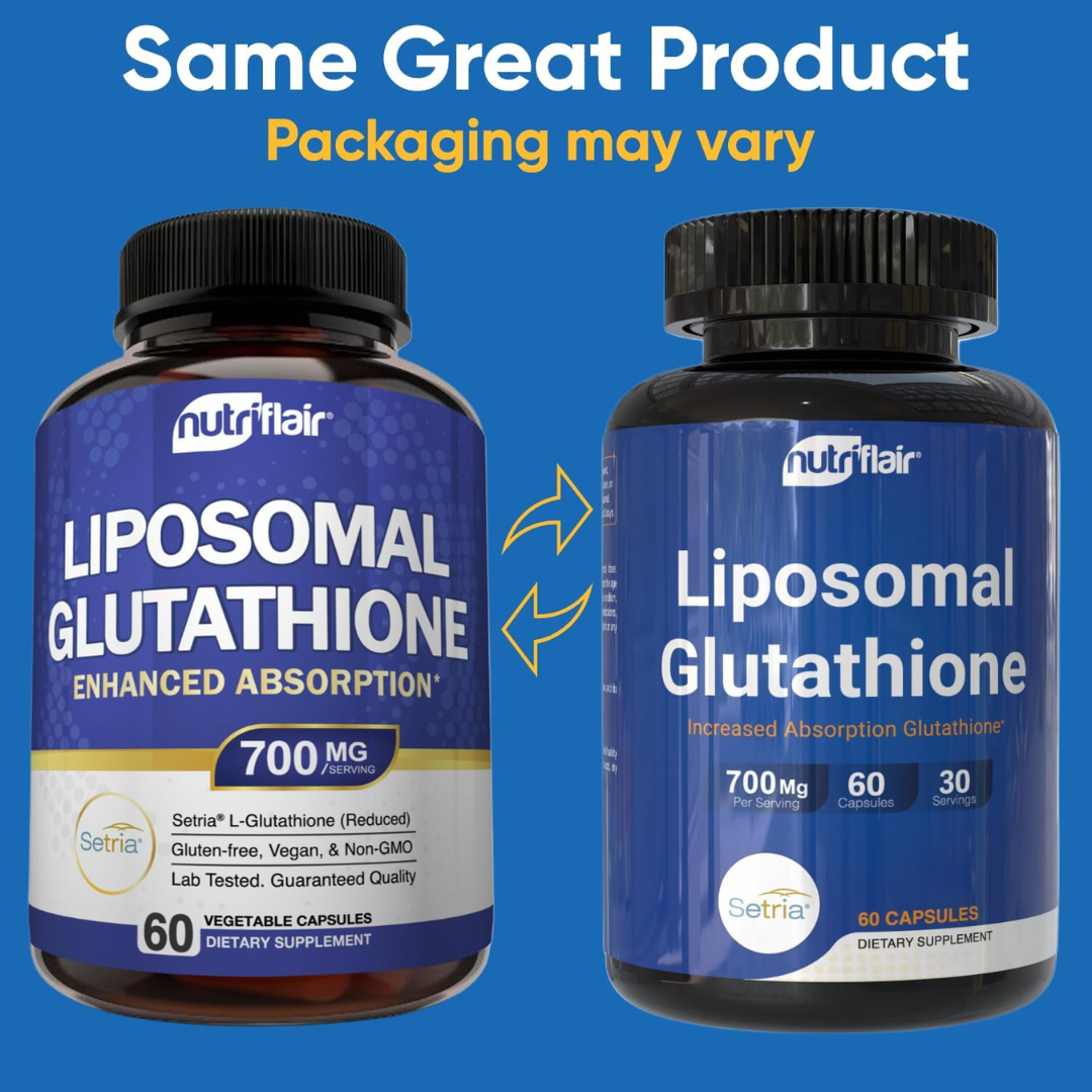 NutriFlair Liposomal Glutathione 700 mg, 60 Capsules