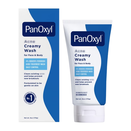 PanOxyl Acne Creamy Wash Benzoyl Peroxide 4% Daily Control 6 oz