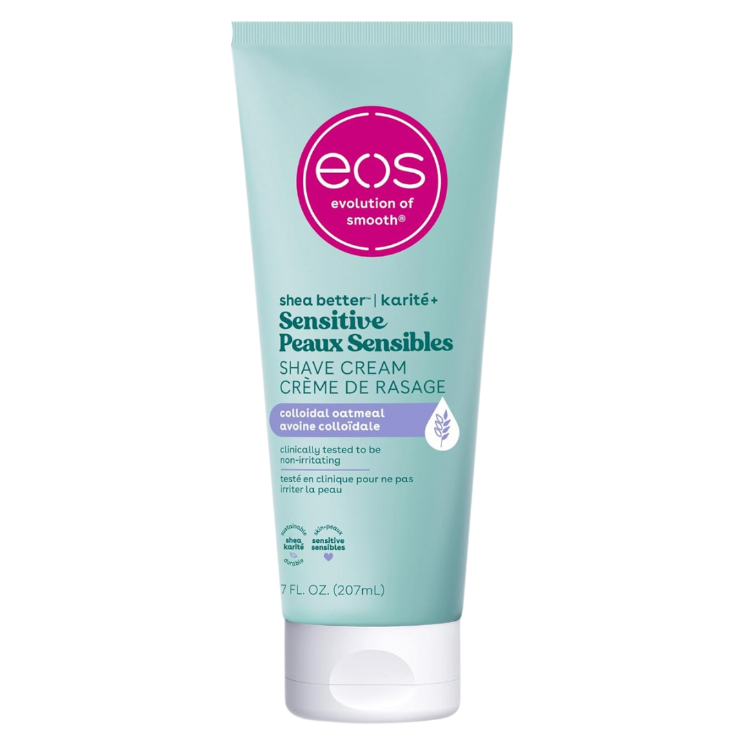 Eos Shea Better Sensitive Shave Cream Women's Shave Cream Non-Foaming With Colloidal Oatmeal 7 Fl Oz