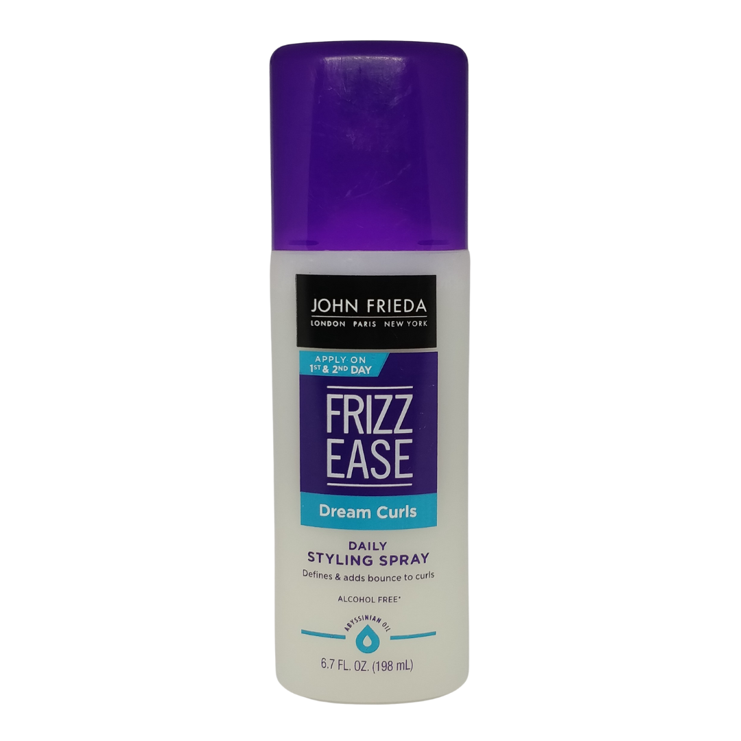 John Frieda Frizz Ease Dream Curls Daily Styling Spray with Rosehip Oil for Wavy & Curly Hair, 6.7 fl.oz / 200ml