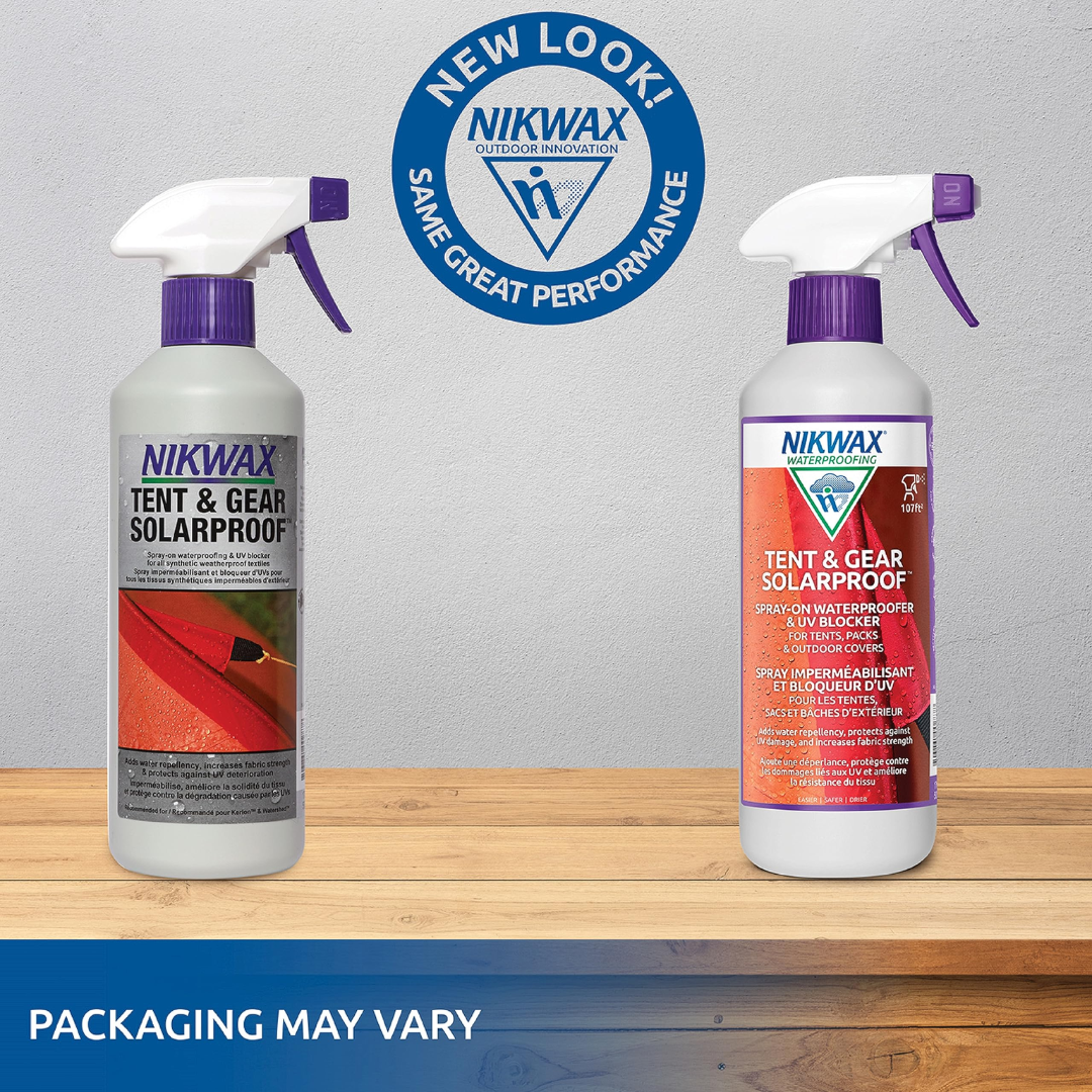 Nikwax Tent & Gear SolarProof Spray-On Waterproofer & UV Blocker, 17 oz / 500 ml