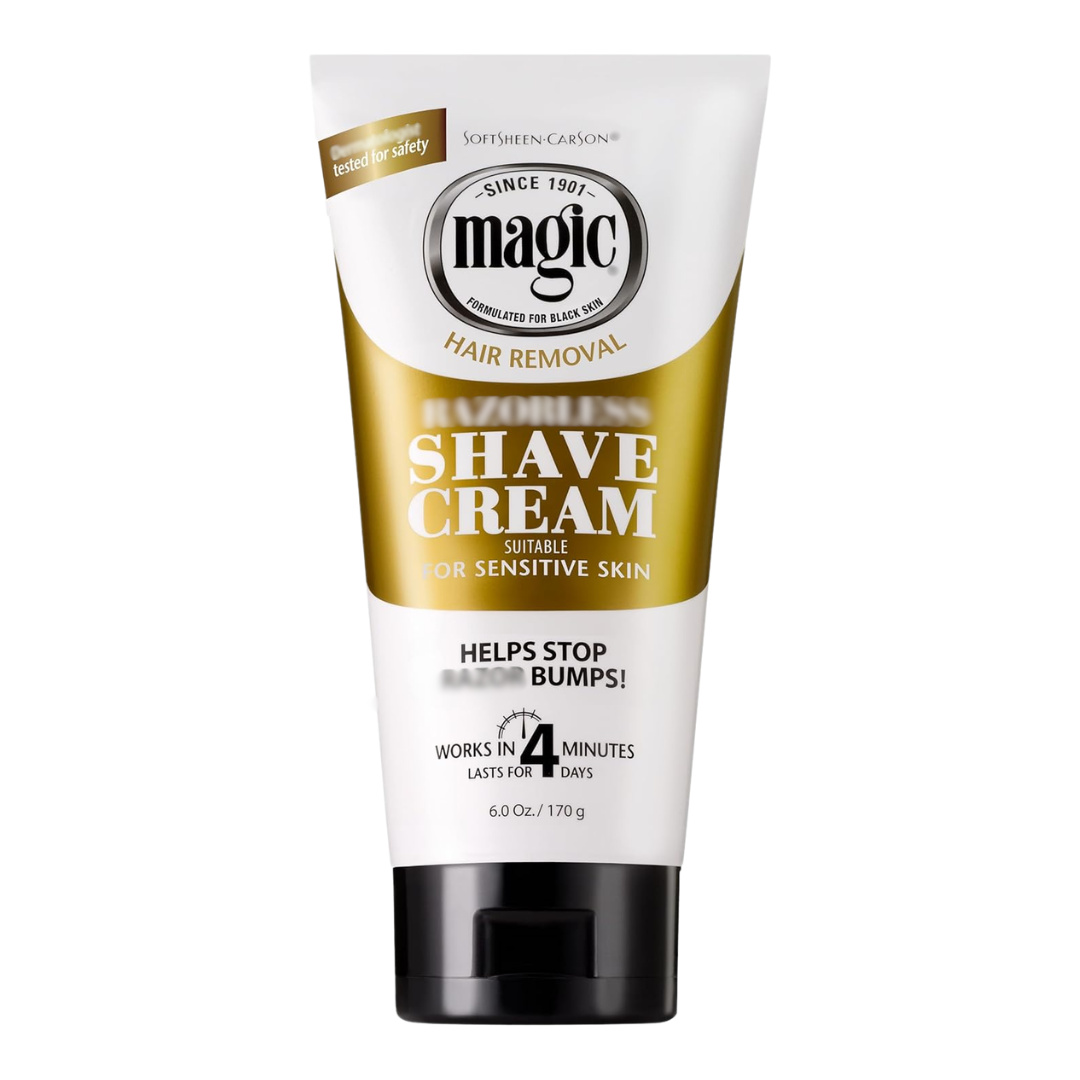 Softsheen Carson Magic Razorless Shave Cream Bald Head, 6 oz